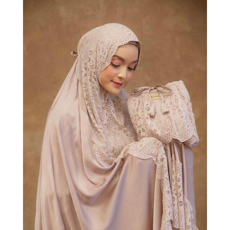 Malaika aisha mukena rukuh wanita lebaran 2023