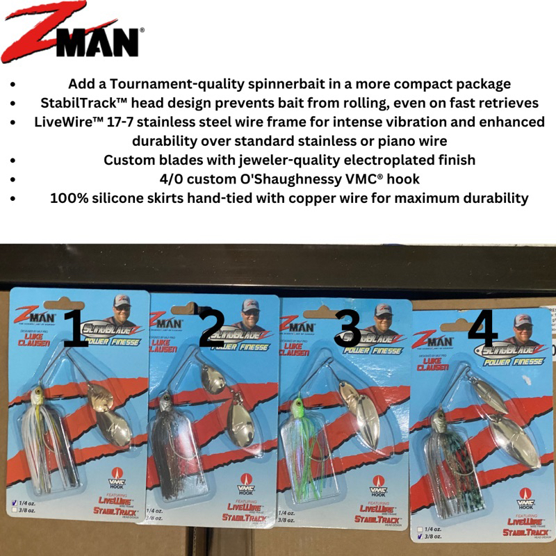 Umpan Casting Zman Sling Blade Z Spinner Bait Stabil Track