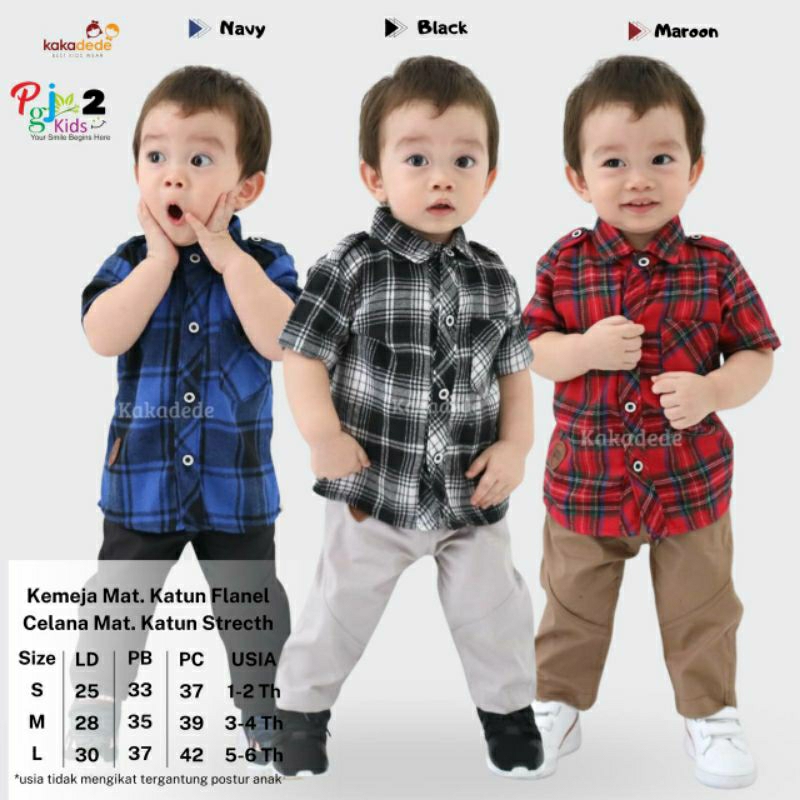 Emilio set kids cowok