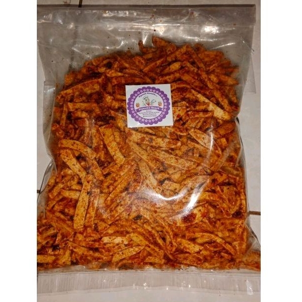 

Basreng Viral Kriuk 500gr Jajanan Murah Basreng Original Pedas Daun Jeruk