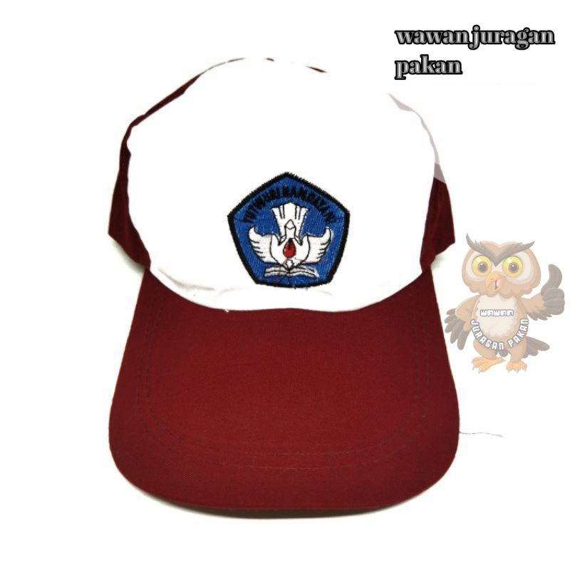 TOPI SD SMP SMA BORDIR BIRU TUTWURI