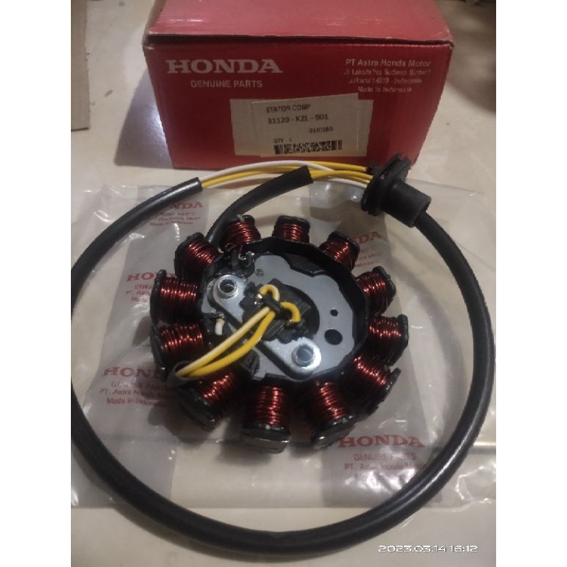 Pulser Spull Lampu Spul Assy Spol Starter Honda Beat fi 2013 2014 Stater kasar KZL