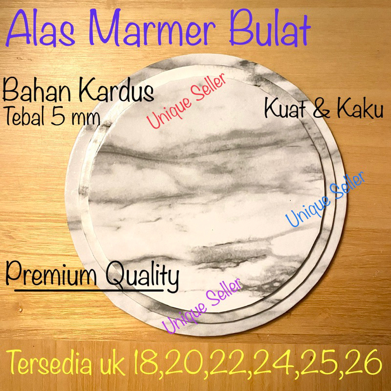 Alas Kue Tart BULAT Marble White Uk 24 isi 10 pcs [GROSIR] 24x24 / Alas Kue Tart Bundar Marmer Putih / Tatakan Kue Tart Bulat Motif Marmer / Tatakan Kue Tart Bulat Motif Marble / Cake Board Marble Putih / Cake Board Bulat Bundar Marmer Putih