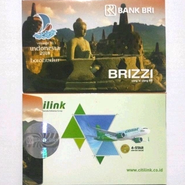 BRIZZI BRI edisi VOYAGE TO INDONESIA 2018 - &quot;CANDI BOROBUDUR&quot; Original  /Like eMoney eTOLL Tapcash or Flazz