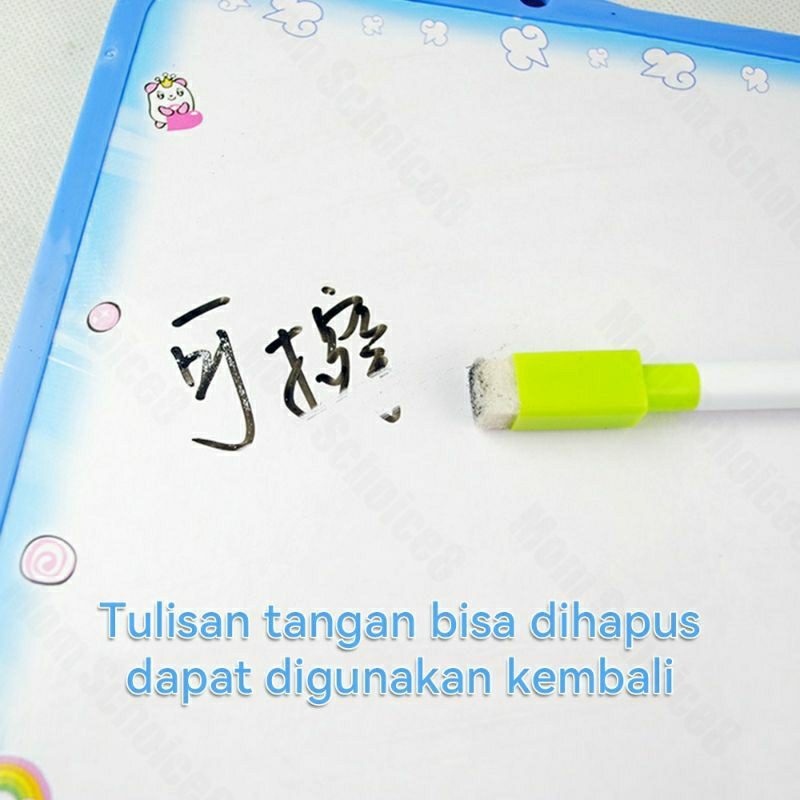 Papan Tulis Mini/Papan tulis anak/White Board Wipe