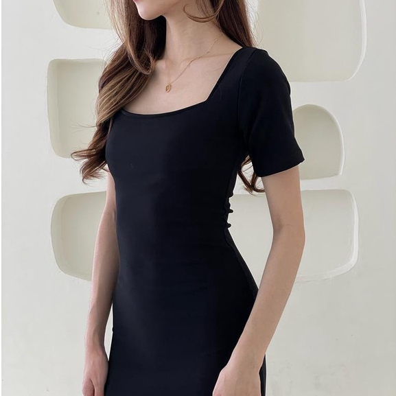 Kate Knit Dress - Ocha Wear Knit Midi Dress | Korean Formal Party Dress