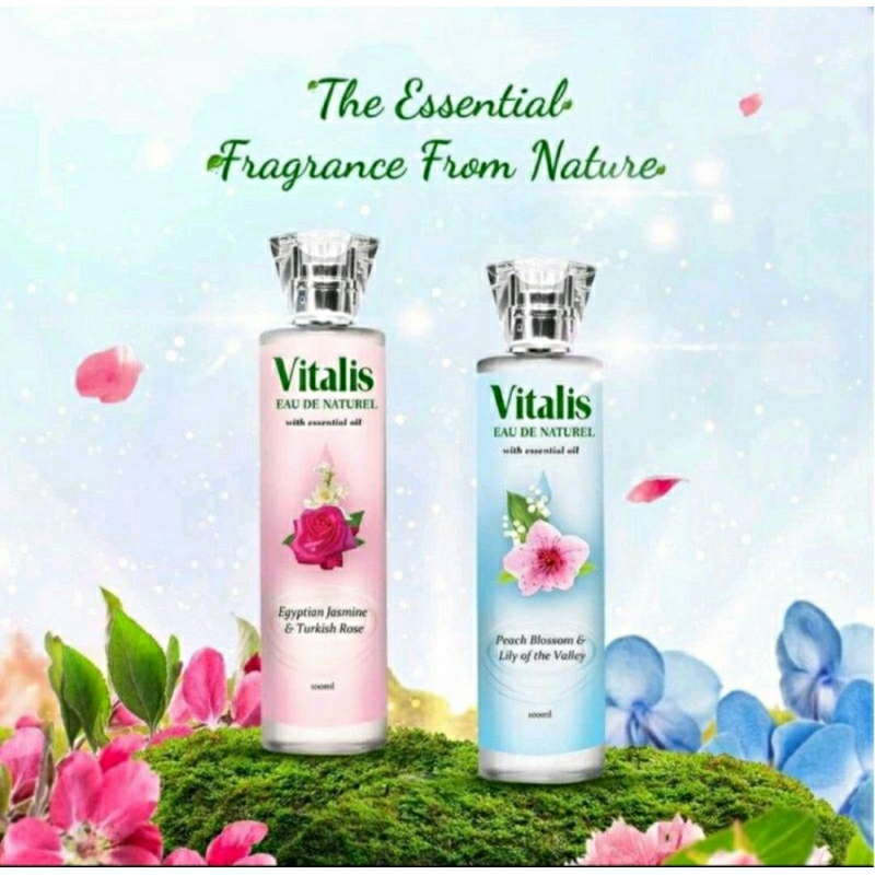 Vitalis Eau De Natural With Essential Oil 100ml | Parfum Wanita Tahan Lama