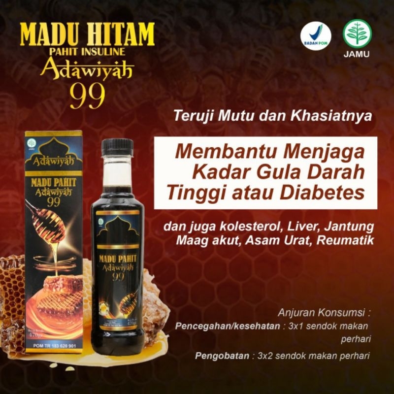 

Madu hitam pahit insuline Adawiyah 99