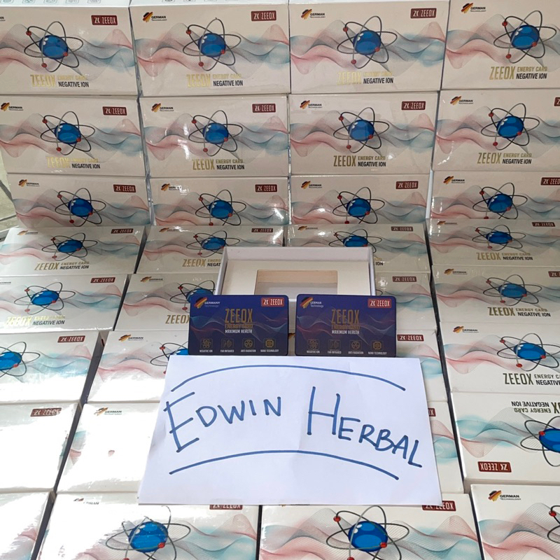 ZEEOX Energy Card Kartu Ion Negatif | 100% ORIGINAL | Kartu Kesehatan | EDWIN HERBAL