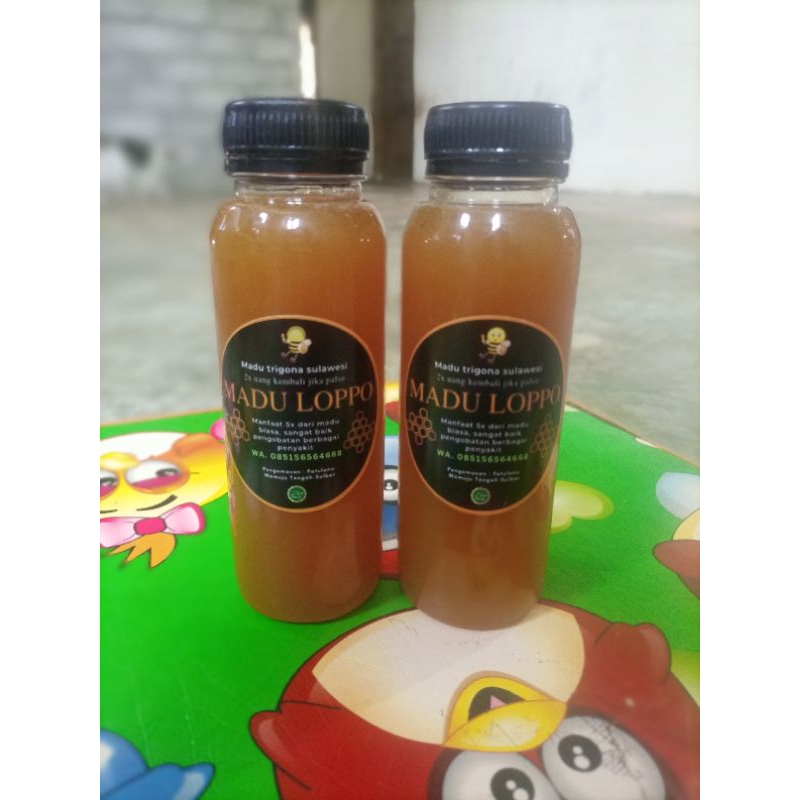 

madu loppo, madu trigona, madu trigona asli, madu trigona klanceng, madu trigona mabarakka, madu trigona kelulut,