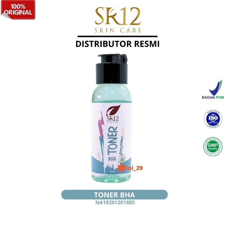 TONER BHA SR12 Eksfoliasi eksfoliater kulit beruntus dan jerawat