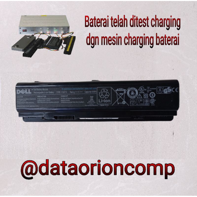 Baterai Battery Dell Vostro 1014 1015 1088 1088n A840 A860 Inspiron 1410 F287H