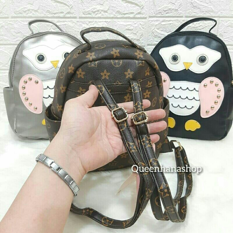 Tas Fashion Owl Ransel Anak Remaja Kekinian