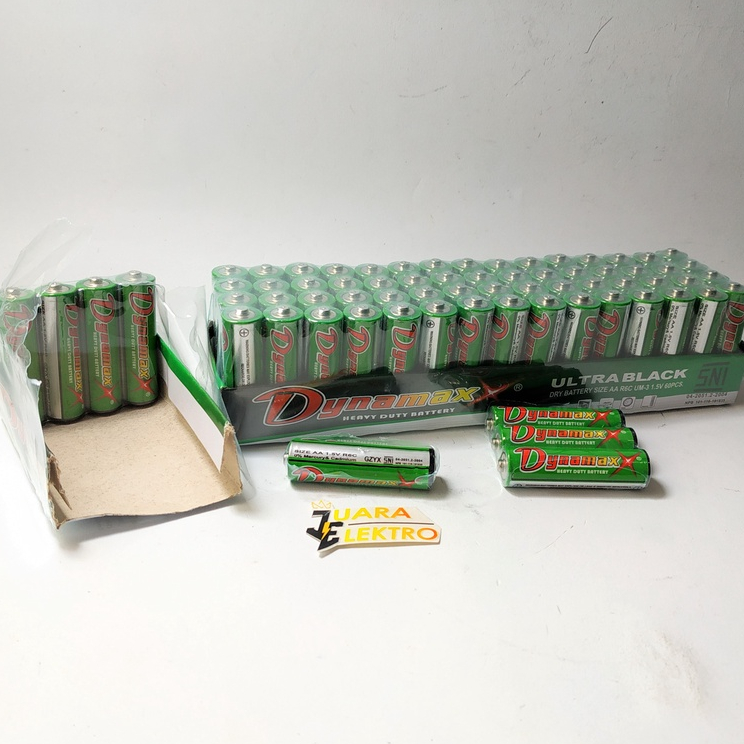 (1 PCS) DYNAMAX Baterai AA (Baterai Besar) | Baterai A2 Dry Battery Size AA