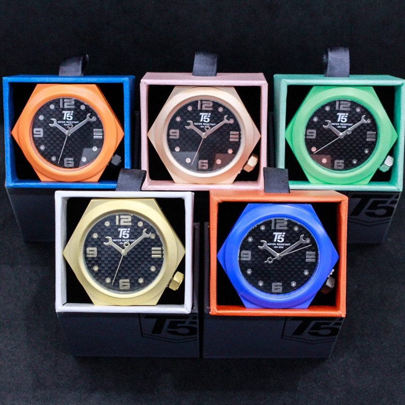 NEW T5 Pin Watch Original Water Resistant Include Pin Box T5