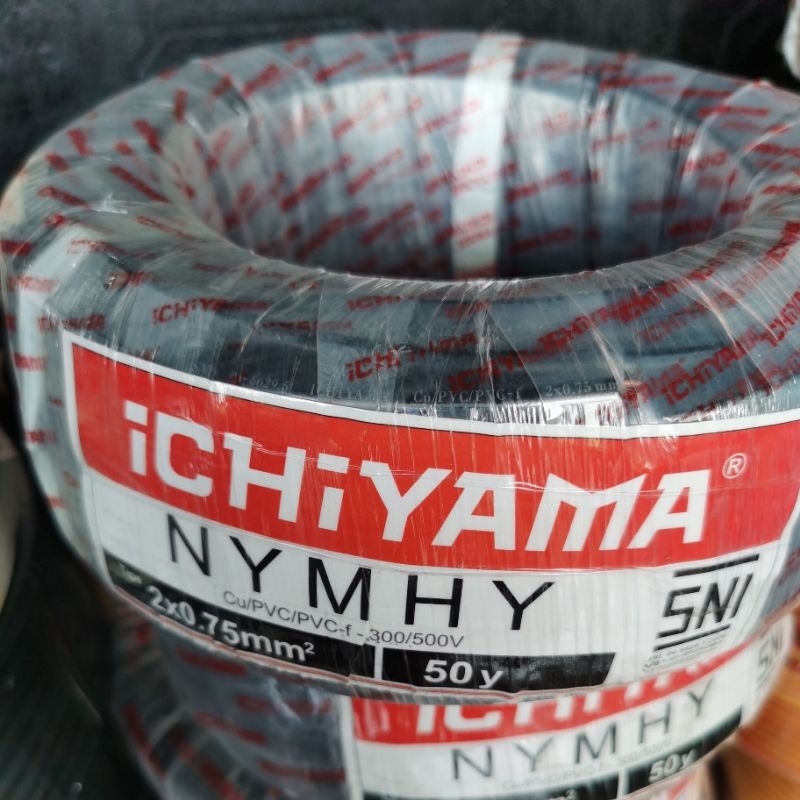 KABEL NYNHY 2x0,75 KABEL SNI TEMBAGA SERABUT isi 2 TEMBAGA MURNI