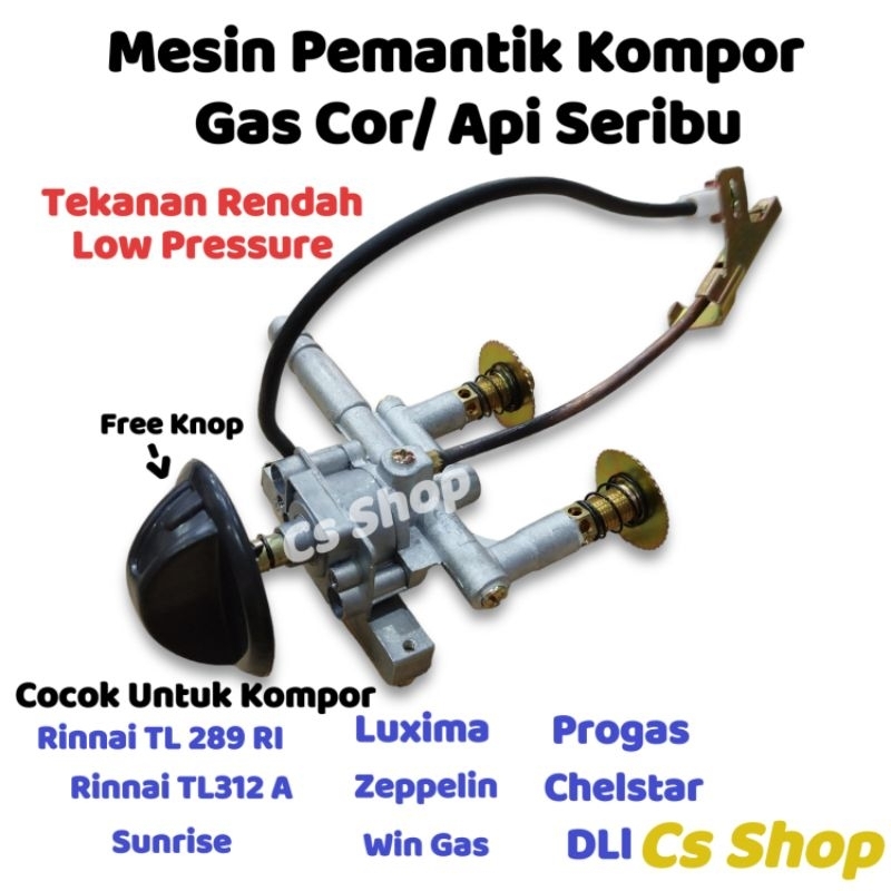 Pemantik Kompor Gas Cor TL 289 RI Api Seribu Original/Mesin Pemantik Kompor Gas Low Pressure