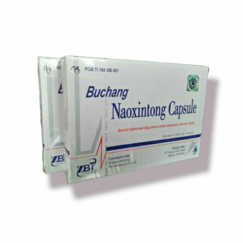 Buchang Naoxintong Capsule/Obat Stroke/Memperlancarkan Peredaran Darah (1 box isi 36 kapsul)