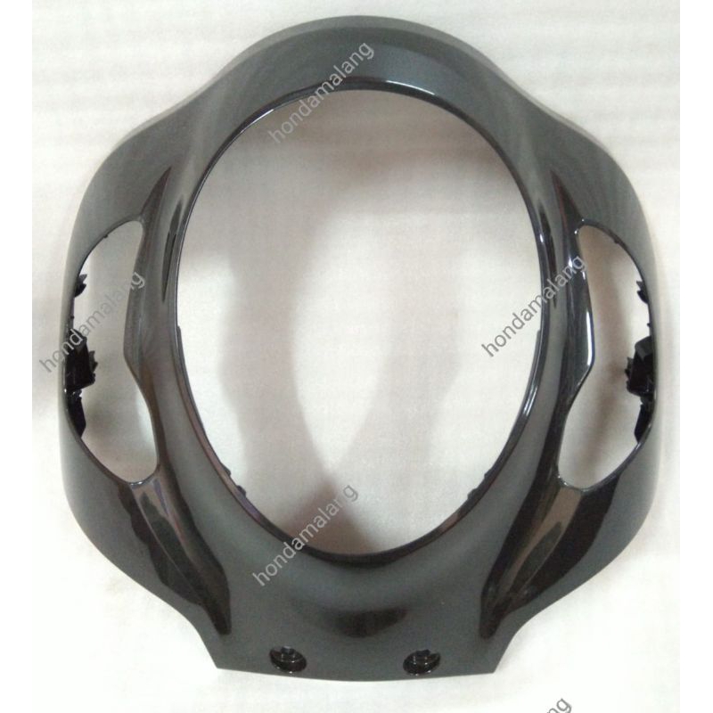 Cover Front Top Tameng Depan Scoopy K2F Hitam Abu Ori Honda 64301K2FN00ZR