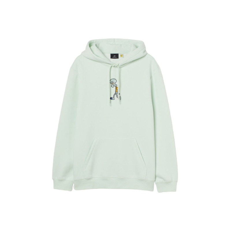 COD 3.3 Hoodie H&amp;M Squidward green mint Sweater HnM Pria Wanita