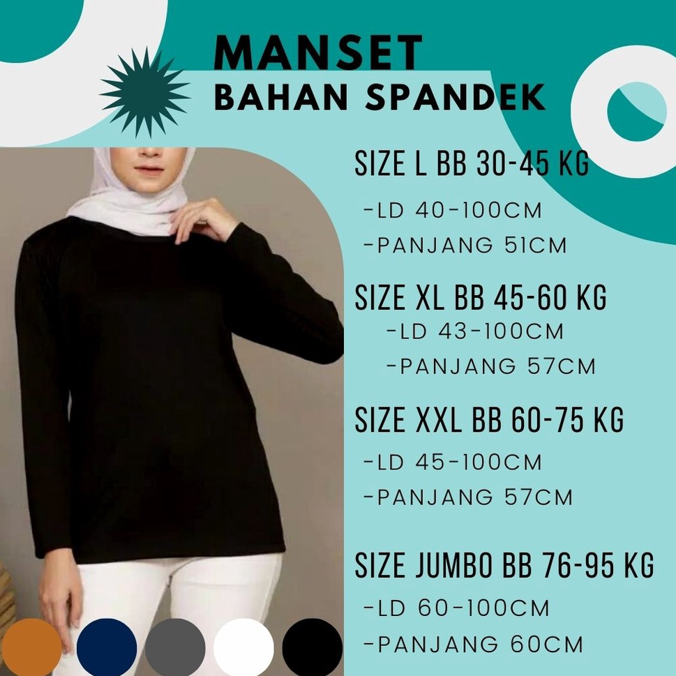 Manset Tangan Tebal Berkualitas/Manset Tangan Polos/Sarung Lengan / Baju manset Dewasa Baju mangset atasan muslim / PROMO Manset Badan Leher Tinggi Wanita / Manset Bahan Spandex Premium / Manset Kaos / Dalaman Kaos/manset/ /MANSET BADAN