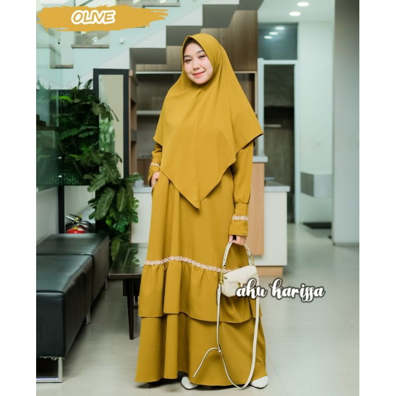 Khalindra set syari ori AKU KARISSA, gamis syari, gamis aku karissa