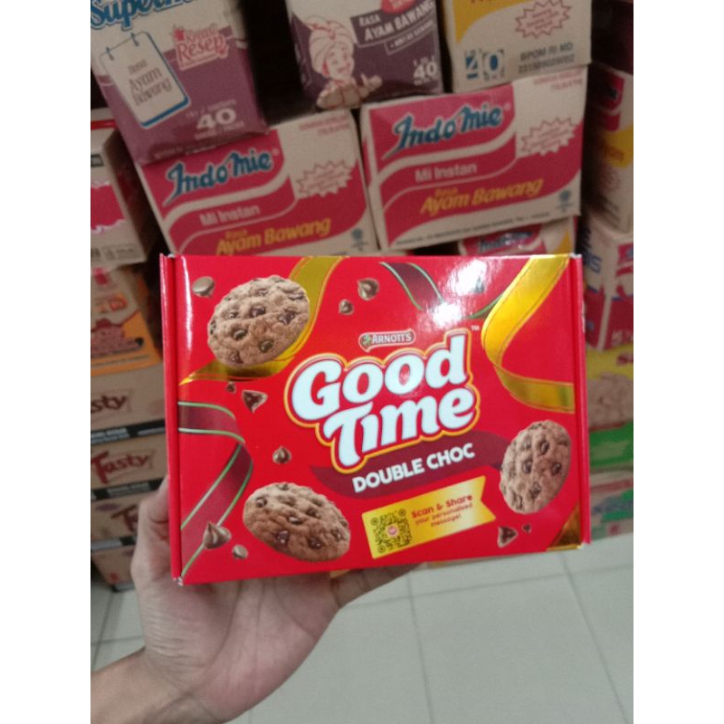 

Good Time Cardboard double choc 144g