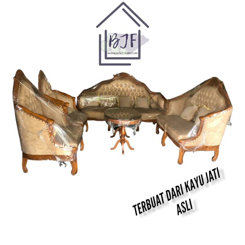 Kursi sofa tamu ganesha jati ukir