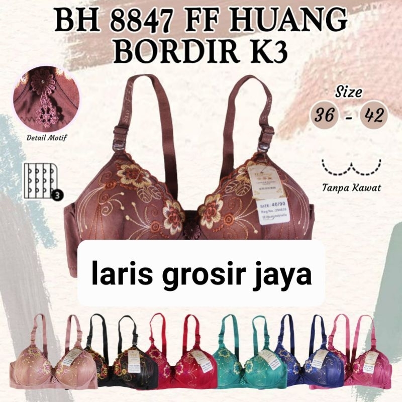 BH/BRA FF HUANG BORDIR FULL/KAIT 3//BUSA TIPIS