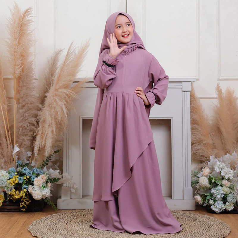 Luthfia kids - Gamis Anak Perempuan/Rayya Set Series 2