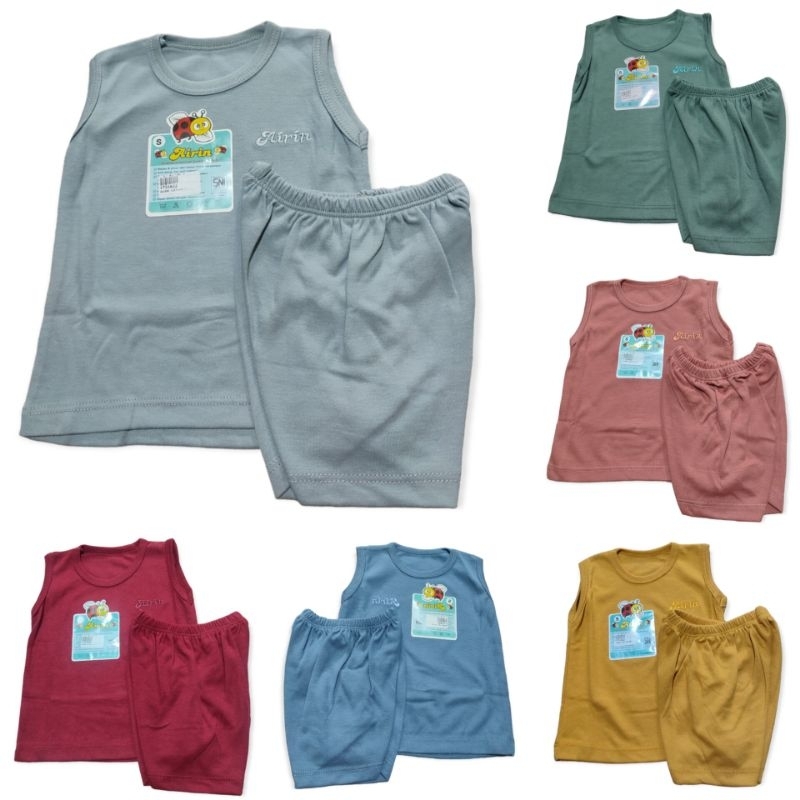 familia | SGL Setelan Piyama Airin Baby Polos | Baju Tidur Bayi | Termurah