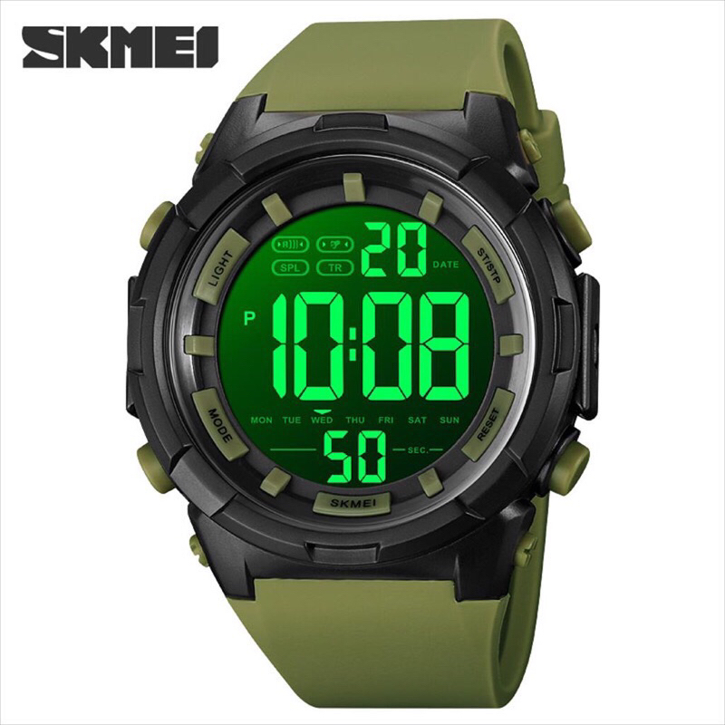 Skmei 1845 Jam Tangan Pria Digital Sport Watch Anti Air Platinum Watch