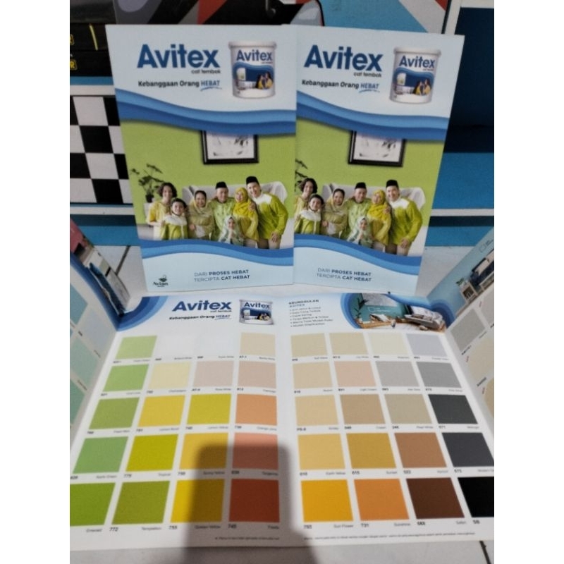 katalog cat avitex,katalog cat tembok avitex,kartu warna cat avitex