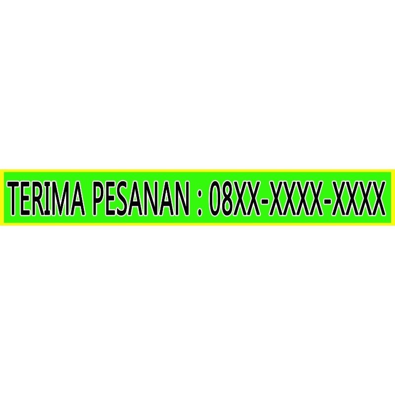 

Stiker terima pesanan