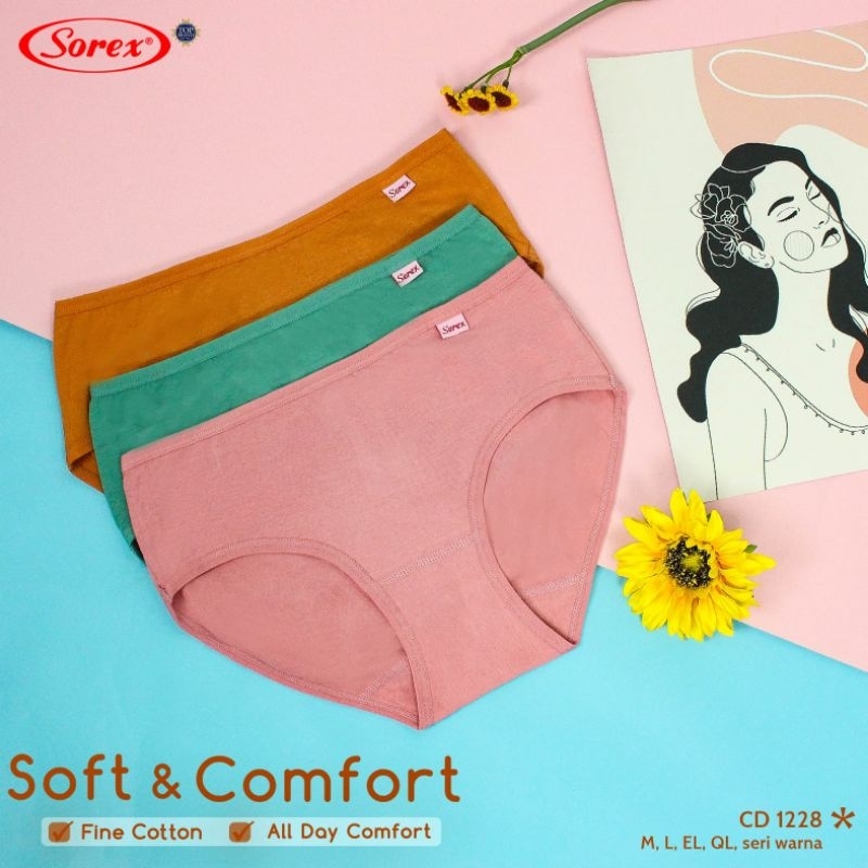 Celana Dalam Wanita Sorex 1228 Soft Comfort