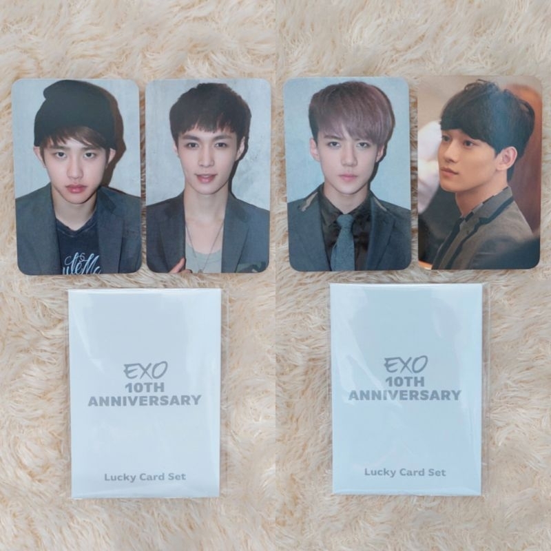 EXO ORGEL SEHUN D.O. LAY CHEN PHOTOCARD PC LUCKY CARD