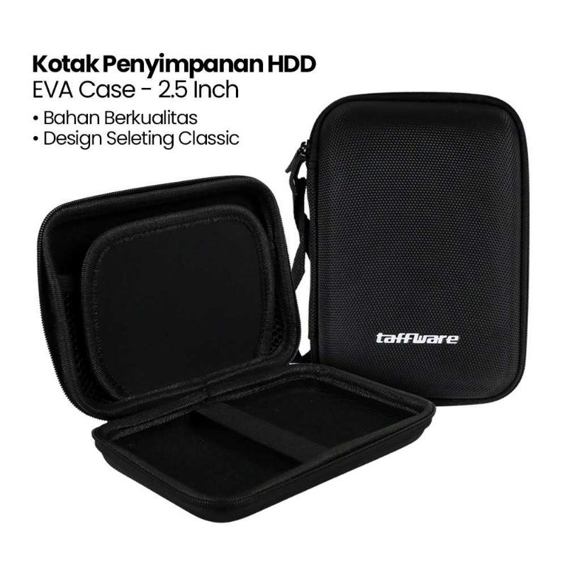 Taffware Kotak Penyimpanan Harddisk HDD Protective EVA Case 2.5 Inch - C6961