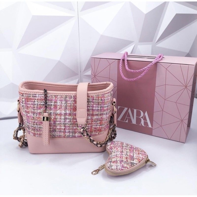 TAS ZARA GABRIELLE LOVE GIFTSET ORI WITH BOX IMPORT VANDI INDONESIA