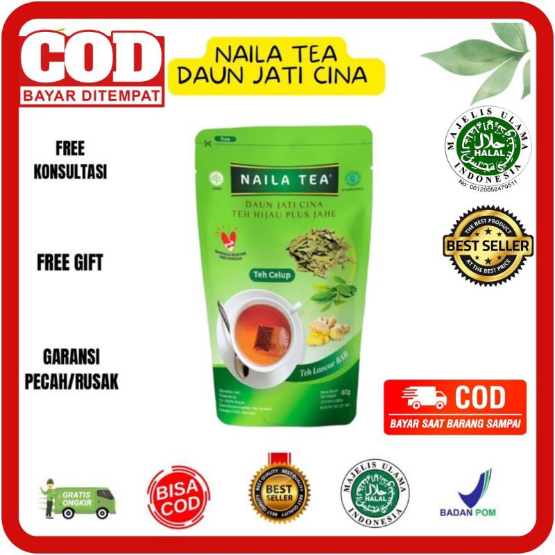 

[ ] - NAILA TEA Minuman Teh Pelangsing Herbal Alami NAILA TEH Minuman Detox Daun Jati Cina Green Tea Plus Jahe Atasi Perut Buncit AMPUH