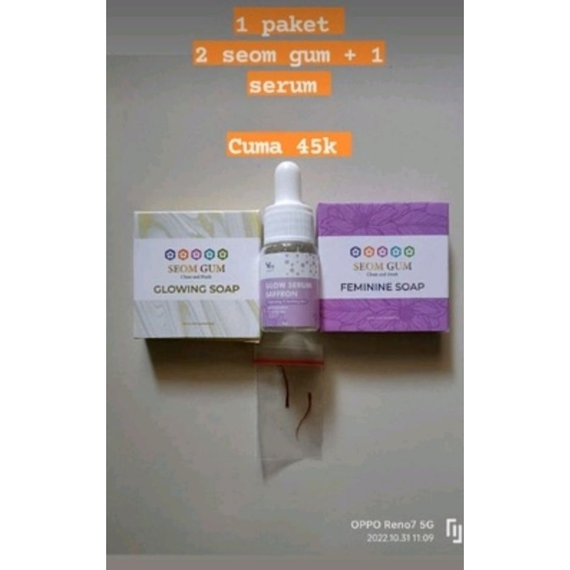 paket seomGum dan serum safron