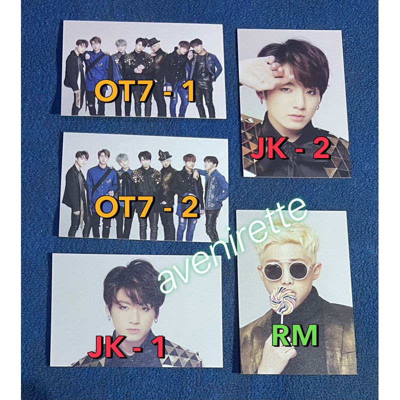 OFFICIAL EPILOGUE MPC MINI PHOTOCARD RM NAMJOON JIN SEOKJIN YOONGI SUGA JIMIN TAE V TAEHYUNG JUNGKOO