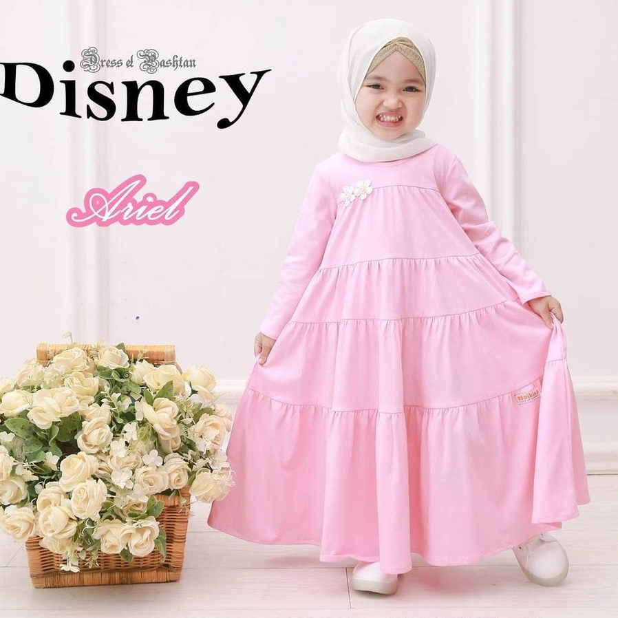 Gamis Anak Susun 1-12 Tahun Model Bahan Voxy Melar Balita Batita Murah Kids Kecil Perempuan Cewe Cewek Remaja Tanggung Baju