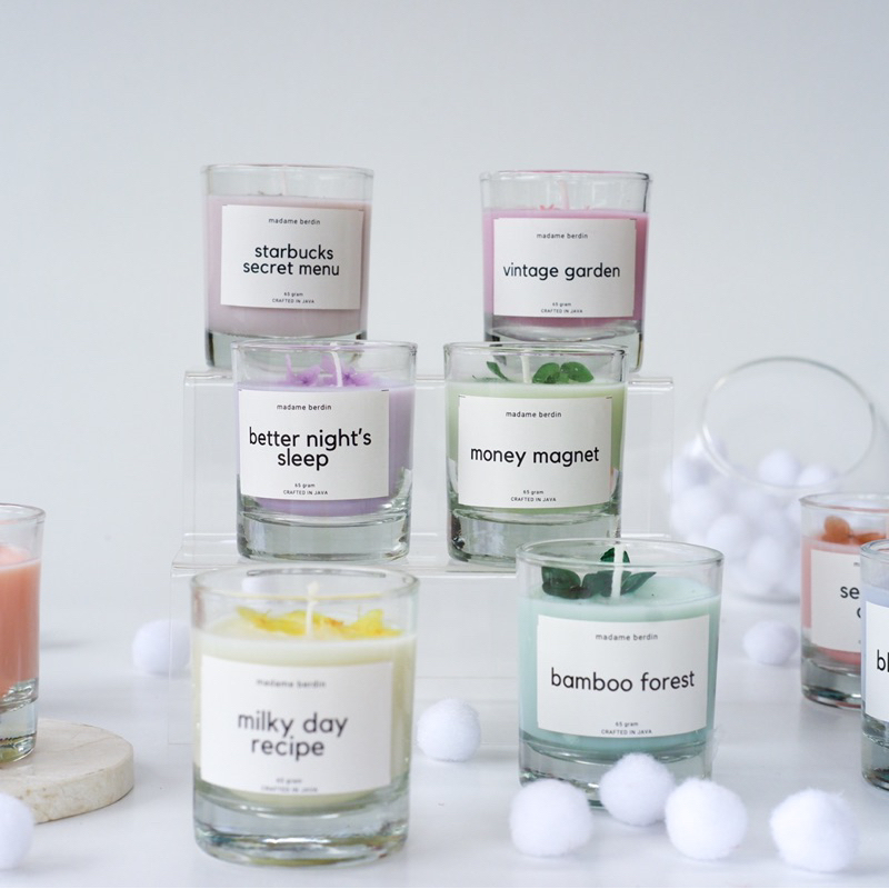 BIG SALE LAST STOCK Lilin Aromaterapi Premium Warna | Scented Candle Aromatherapy Relaxing | Souvenir Wedding Minimalis | Lilin Wangi Spa