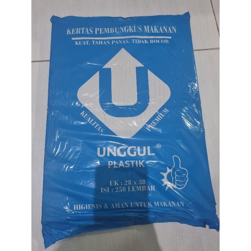 CLEARANCE SALE Bungkus nasi coklat/kertas minyak coklat/kertas minyak makanan/kertas nasi UNGGUL
