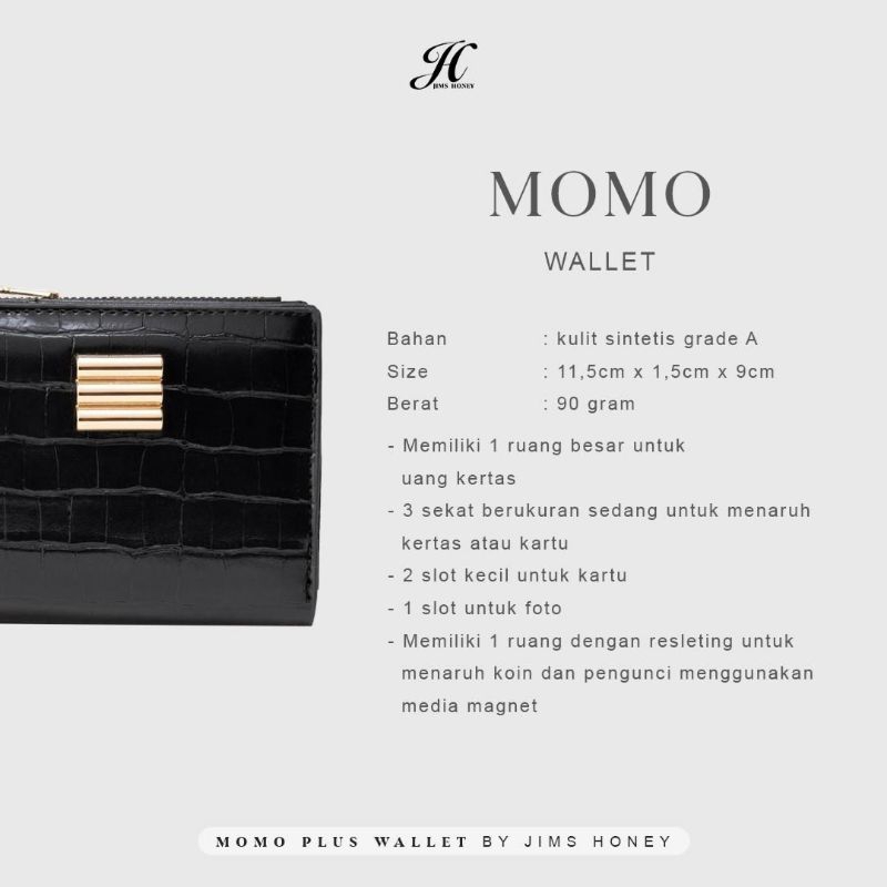 PROMO JIMS HONEY MOMO WALLET DOMPET LIPAT WANITA