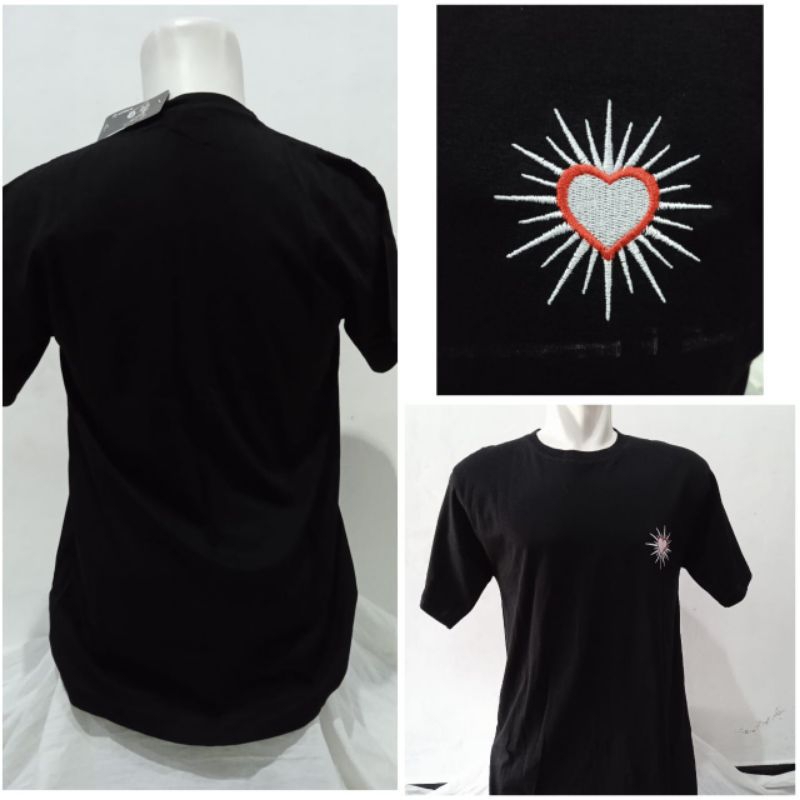 Kaos PSHT Hati Bersinar Bordir