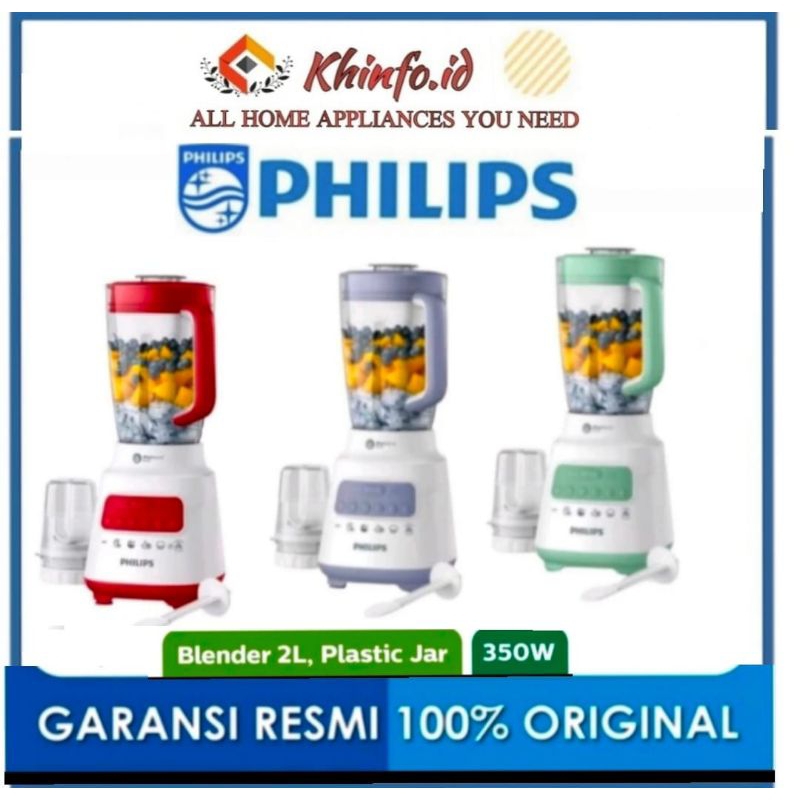 BLENDER PHILIPS HR- 2221/HR2221 Plastik jar 2 liter/PHILIPS BLENDER 100% ORI