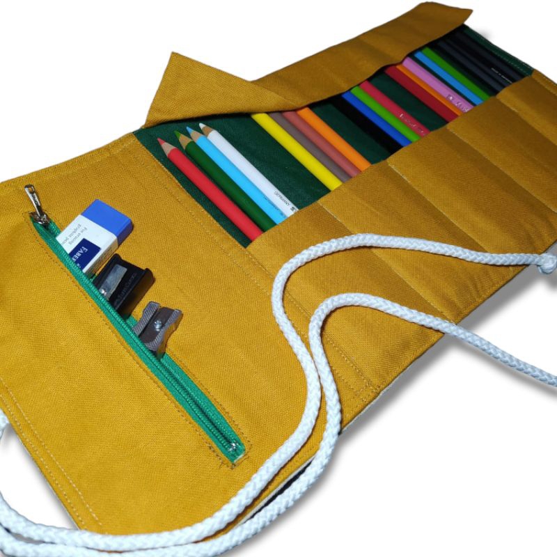 

roll pencil case | 100% handmade | tempat pensil gulung seniman