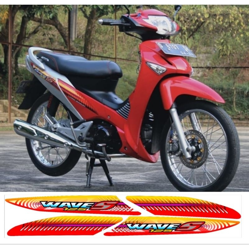 striping stiker supra x 125/stiker wave s 125