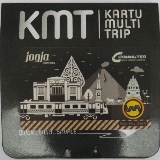 Kartu KMT [KRL/COMMUTER LINE] Multi Trip, Design LANDMARK of JOGJA Istimewa Original